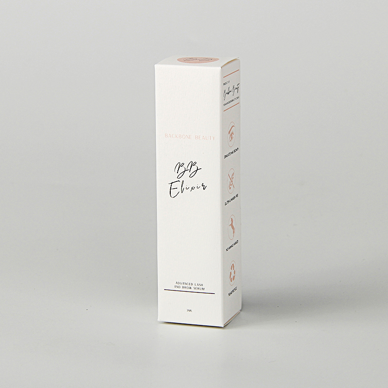Caja de empaquetado modificada para requisitos particulares respetuosa del medio ambiente de los cosméticos de la base del papel de la textura blanca