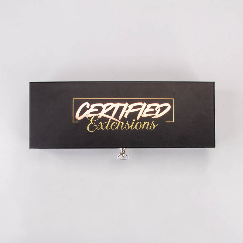 Paquete de caja de extensión de cabello de embalaje de trenza de caja de logotipo personalizado