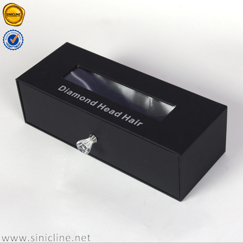 Cajas de paquete personalizadas para caja de embalaje de extensión de cabello de peluca con logotipo de cabello