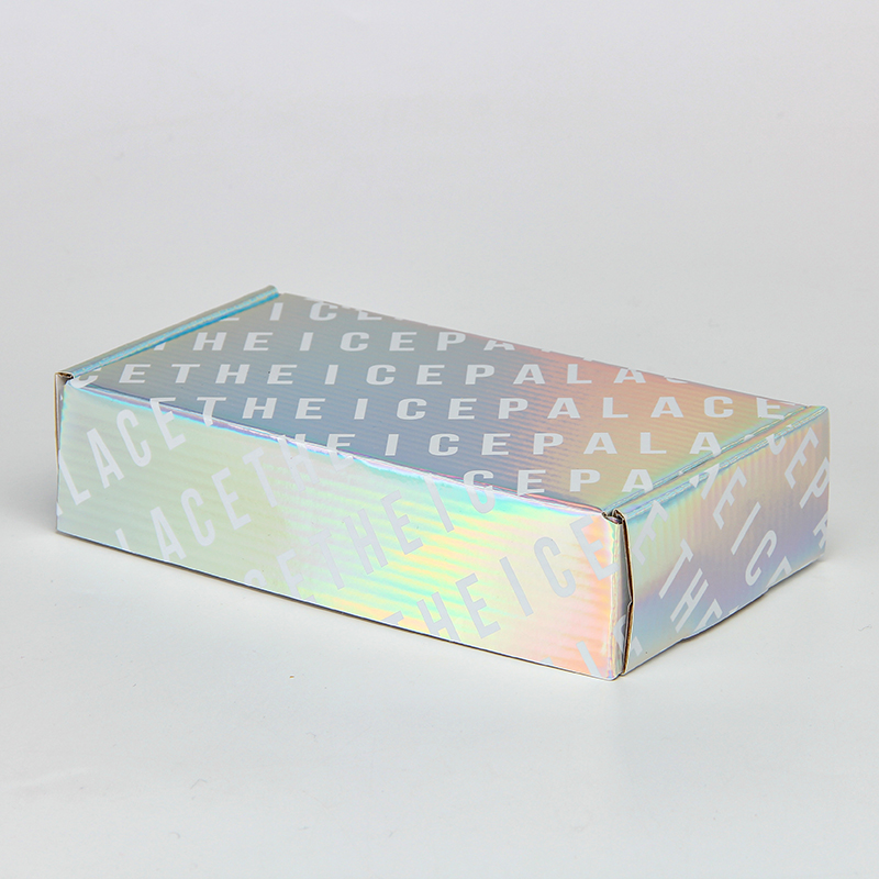 Caja de correo corrugado de comercio electrónico de impresión completa holográfica de diseño personalizado único 