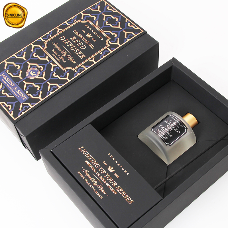 Logotipo personalizado Caja de regalo Embalaje de perfume Cajas de perfume de lujo