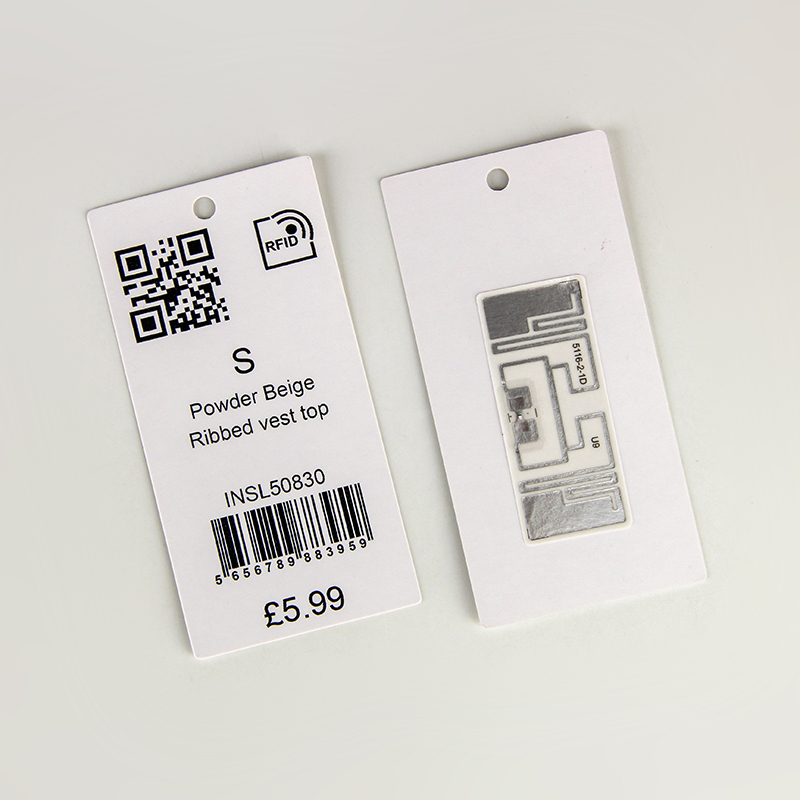Etiquetas adhesivas UHF RFID para ropa con impresión de fecha variable