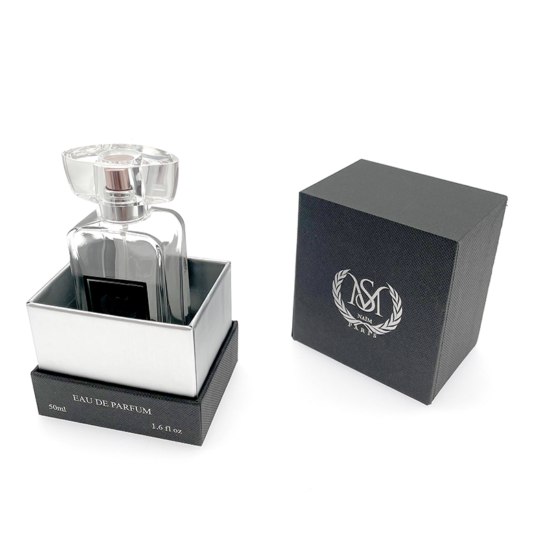 Caja de papel de lujo con logotipo personalizado, caja de embalaje de regalo de hombro con cubo de cartón de Perfume, caja de Perfume de vela